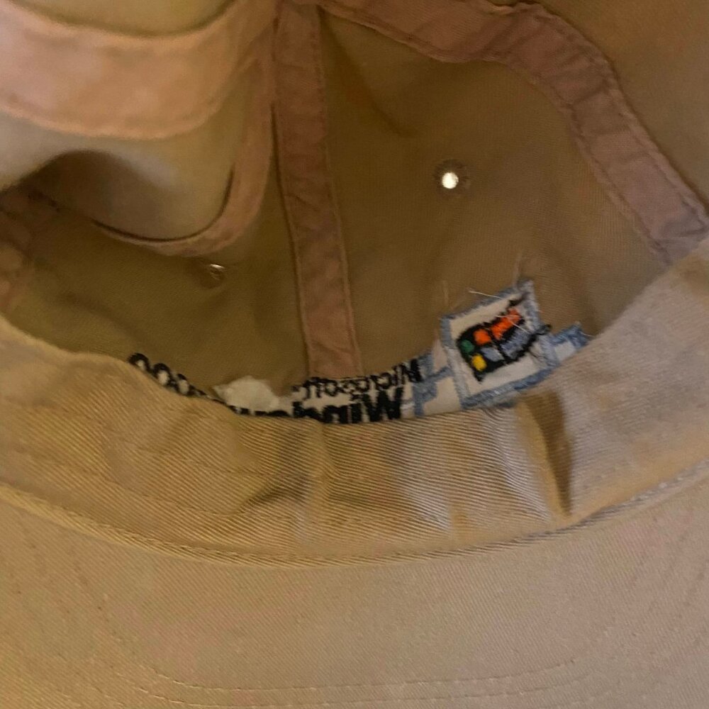 vintage microsoft windows 2000 baseball cap dad hat strapback kee & ed - Picture 10 of 10